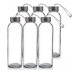 Botella de Agua Deportiva de Plástico Personalizada, Ecológica, Libre de BPA, de Grado Alimenticio, Boca Pequeña, Cuerpo Recto, con Tapa de Acero Inoxidable - Product Image 1