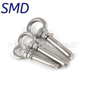 SMD Stainless Steel Expansion <b>Bolt</b> With Ring M6 M8 M10 M12 Hex Head Passivated For Hanging - Product Image 1