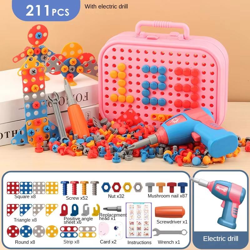 Pink 211pieces-Batteries not included