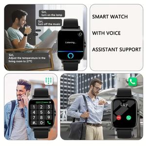 Nuevo Reloj Inteligente con Pantalla Grande y Micrófono Incorporado para Llamadas <span class=keywords><strong>de</strong></span> <span class=keywords><strong>Voz</strong></span> HD, Batería <span class=keywords><strong>de</strong></span> Larga Duración - Product Image 3