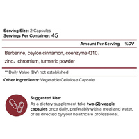 2025 Advance Premium Berberine HCL 1500mg Capsules Avec Cannelle De Ceylan CoQ10 pour Adultes Soutient Le Métabolisme Du Glucose