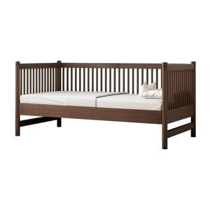 Solid Wood <b>Convertible</b> Kids <b>Bed</b> Twin Size With Guardrail Adjustable For Children Traditional Design - Product Image 4