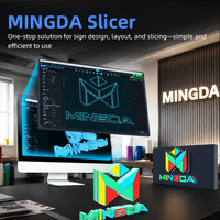 Mingda AD-F6 Pro Printer Tanda LED 3D Peralatan Iklan Luar Ruang Komersial Respon Cepat Impresora De Letras 3d