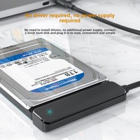 Kabel Data SATA Hard Drive Grosir Pabrik Sumber USB 3.0 ke SATA 2.5-inci Pengisian Cepat Kabel Tembaga Berlapis Timah Pipih