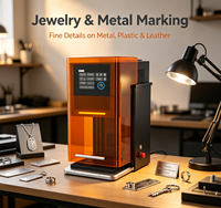 Machine de gravure laser UV à fibre à double longueur d'onde entièrement fermée pour bureau avec Wi-Fi/ pour la gravure de l'acrylique et de la pierre