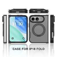 Nouvelle coque de téléphone tendance avec béquille pour iPhone Duo, accessoires magnétiques mats pour iPhone 18 Duo