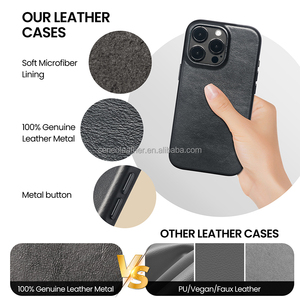 Ốp lưng <span class=keywords><strong>iPhone</strong></span> 15 Pro Max cao cấp làm bằng da, bán buôn - Product Image 2