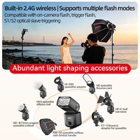 Flash portable JINBEI Hi-360 pour appareil photo, déclencheur sans fil universel à griffe unique, lumière flash Speedlite