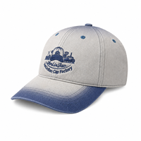 Topi Olahraga Bordir Logo Custom, Topi Vintage Grosir, Topi Baseball Katun Fitted untuk Pria dan Wanita