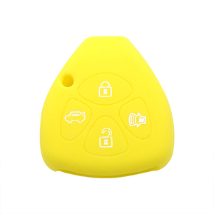 Cubierta de llave de coche inteligente de cuatro teclas de silicona de selección multicolor hecha a medida de alta calidad, adecuada para llaves de coche <span class=keywords><strong>Toyota</strong></span> - Product Image 6