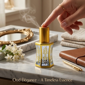 Flacone di Profumo in Vetro Dorato con Stampa Ottagonale da 10 ml, Bottiglia Roll-on per Oli Essenziali, Flacone Contagocce per Confezionamento <span class=keywords><strong>Profumi</strong></span> - Product Image 2