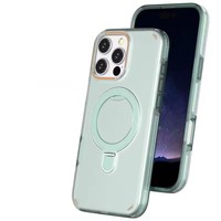 Nouvelle Arrivée Coque de Téléphone en Métal avec Support Magnétique Antichoc et Recharge Sans Fil pour iPhone 17 Air Pro Max 16 15 14 13 12 11