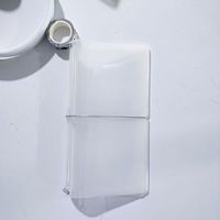 Protège-cahier de voyage A6 personnalisé en vinyle transparent, rechargeable, avec élastiques et poche latérale pour journalisation