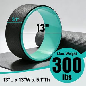 Rouleau de yoga en PVC/PP+TPE de 33 cm pour massage des tissus profonds, soulagement des douleurs dorsales, étirement et libération myofasciale, mobilité - Product Image 4