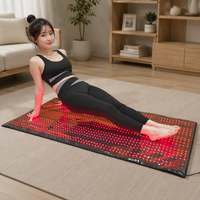 Matras Terapi Cahaya Merah LED Seluruh Tubuh 660nm 850nm Inframerah Dekat, Selimut Matras Terapi Cahaya Merah