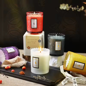 Set de Regalo de Velas Aromáticas Estilo Francés, de Alta Gama, con Grabado, Fragancia de Aceites Esenciales, Sin Humo, Cera de Soja de Baja Temperatura - Product Image 1