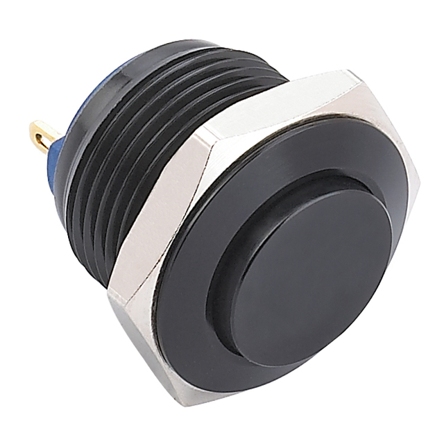 ONPOW 16mm High Round Cap IP65 Vandal Resistant Metal Push Button Switch ( GQ16H-10/J/A) CE, RoHS