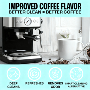 Tablettes de nettoyage écologiques pour machine à expresso, pour un détartrage et une élimination des graisses en profondeur, usage professionnel - Product Image 2