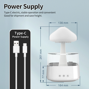 OEM mưa đám mây tạo độ ẩm điện tiếng ồn Trắng âm thanh máy siêu âm độ ẩm núi lửa-khuếch tán không khí tạo độ ẩm 450 2.4 - Product Image 3