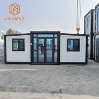 Casa Modular de Acero Expandible de 20 Pies, Altamente Prefabricada y Lista para Usar, Adecuada para Familias, Hoteles y Casas de Campo