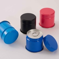 Boîte de thé matcha personnalisée en couleur, diamètre 60/73, 30g/40g, impression offset 4 couleurs CMYK, qualité alimentaire, couvercle facile à ouvrir