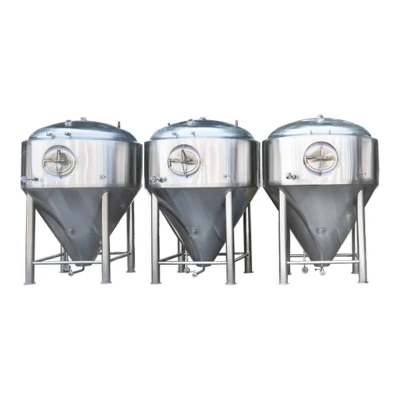 Cooling Jacket Conical Fermenter Craft Beer Brewing Equipment Fermentation Tank