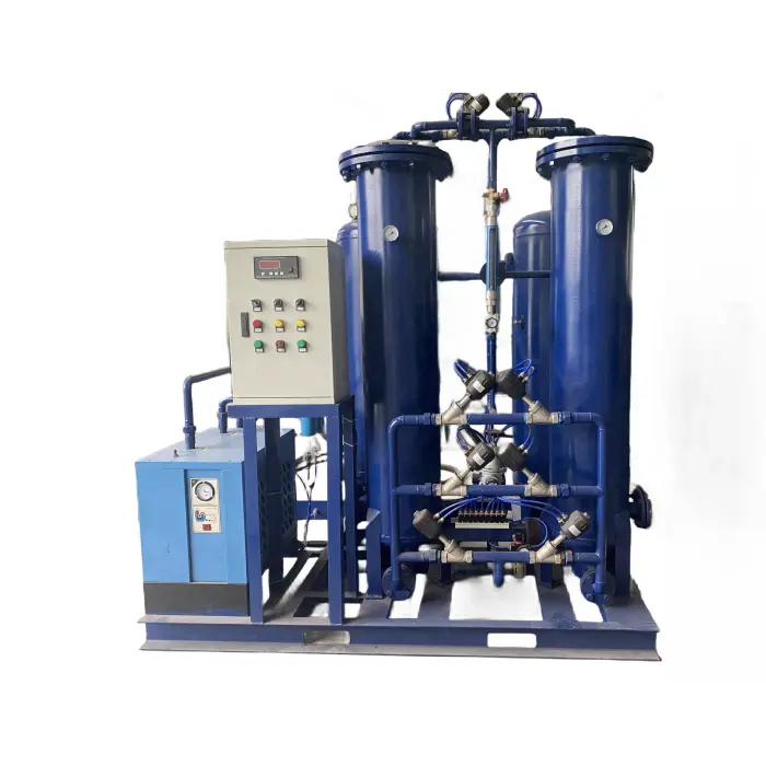 Elektronik endüstrisi için arıtma sistemi ile yüksek saflıkta 99.99% N2 gaz üretim makinesi PSA azot jeneratörü