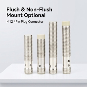 M12 4 Wire Inductive Proximity Sensor, 10-30V DC 2mm Shield Type PNP Normally Open Normally Closed with M12 4Pin Plug Connector - Product Image 3