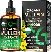 Gouttes d'extrait de feuille de molène, astragale et racine de réglisse pour le soutien respiratoire, sans alcool, marque privée OEM