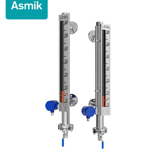 เกจวัดระดับของเหลวแบบแม่เหล็ก Asmik 0-15000 มม. สแตนเลส พร้อมสัญญาณเตือนและระบบส่งสัญญาณระยะไกลสำหรับหม้อไอน้ำ - Product Image 1