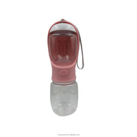 Vente directe d'usine, bouteille d'eau potable portable pour animaux de compagnie, imperméable, 350 ml, pour chien, chat, lapin, en plastique