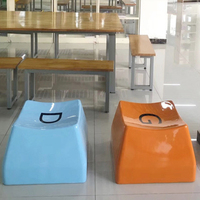 Chaise de clavier extérieure en fibre de verre Y853 – Idéale pour centres commerciaux, écoles, gymnases – Résistante aux UV et aux intempéries – Design de luxe peint aux couleurs OEM