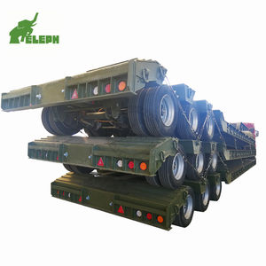 Semi-remorque à plateau surbaissé concave robuste, remorque à plateau surbaissé pour camion, semi-remorques surbaissées <span class=keywords><strong>d</strong></span>'<span class=keywords><strong>occasion</strong></span> - Product Image 1