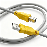 Cable de Impresora USB 2.0 de Alta Velocidad 480Mbps, Tipo A Macho a Tipo B Macho, Cable de Datos para HP, Canon, Epson, Dell