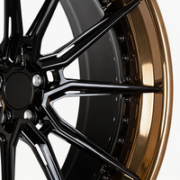 Rines Forjados de Lujo de 2 Piezas con Diseño Multirradio Pintados a Medida de 19, 20, 21 y 22 Pulgadas, 5X114.3 5X112, con Logotipo Personalizado para BRZ Golf R