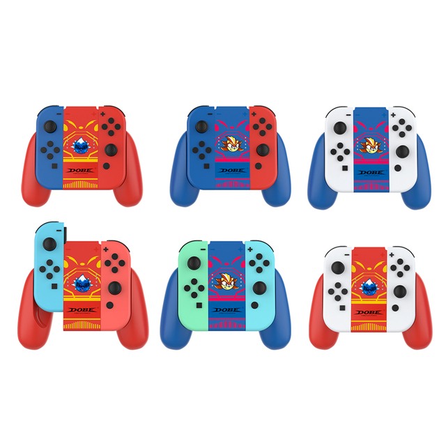 DOBE TNS-880 Charging Stand for for Joycon & Pro Gamepad Type-C to USB Red Blue