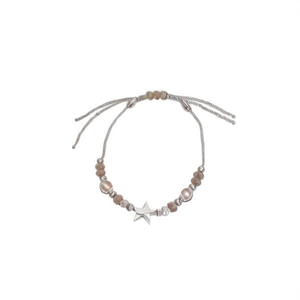 Bracciale in Acciaio Inossidabile con Perle e Cristalli, Gioiello Multicolore con Charm, Accessorio Moda Donna - Product Image 2