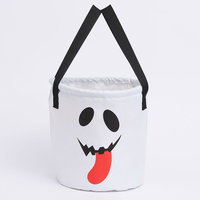 Panier à bonbons lumineux personnalisé pour Halloween, sac à friandises LED pour fête, seau à friandises multifonctionnel, durable, réutilisable, rapide