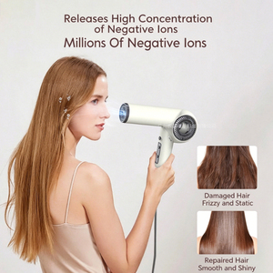 Sèche-<span class=keywords><strong>cheveux</strong></span> pliable mini haute vitesse 1800W 110000RPM sans balais, sèche-<span class=keywords><strong>cheveux</strong></span> <span class=keywords><strong>de</strong></span> <span class=keywords><strong>voyage</strong></span> avec 3 embouts <span class=keywords><strong>de</strong></span> coiffage, double tension 110-220V - Product Image 3