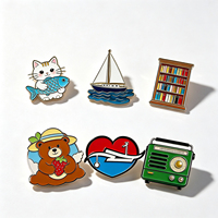 Épingles en émail personnalisées avec des animaux amusants, impression offset, boîte cadeau personnalisée, épinglette personnalisée