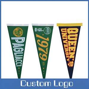 Bandera Triangular de Fieltro con Estampado Hawaiano Vintage y Logotipo Personalizado al por Mayor, Pancarta Personalizable para Decoración de Pared - Product Image 6