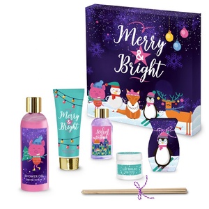 Oem Body Care Relax Muscle Sea Salt Scrub Lotion pour le corps <span class=keywords><strong>Parfum</strong></span> Hydratant Bain Douche Gel Spa Coffret cadeau avec baume à lèvres Huile de bain - Product Image 6