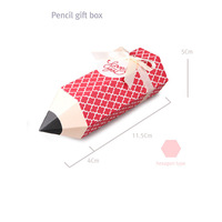 Fournisseur direct de boîtes cadeaux créatives en forme de crayon, colorées et à thème dessin animé, pour les fêtes d'enfants et les cadeaux de la Journée des enfants.