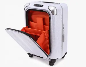PC铝框登机行李箱商务手提箱