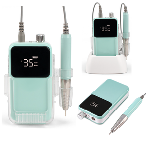 Tout à fait à la main pièce sans brosse <span class=keywords><strong>manucure</strong></span> Machine à ongles approvisionnement Portable électrique Rechargeable perceuse à ongles Machine 35000 tr/min professionnel - Product Image 1