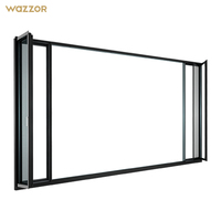 Ventana Abatible de Aluminio Resistente al Viento para Edificios de Oficinas de Diseño Moderno de Fábrica Original Wazzor