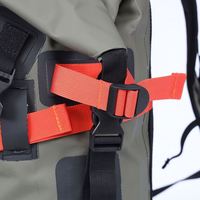 Sac à dos multifonctionnel imperméable avec fermeture éclair frontale et boucle de poitrine réglable pour la randonnée, la plongée, le rafting, les voyages en plein air et le rangement