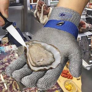 Guantes de alambre de acero NMsafety ANSI A9 Guantes de trabajo de nivel anticorte Fabricante Guantes DE TRABAJO resistentes - Product Image 2