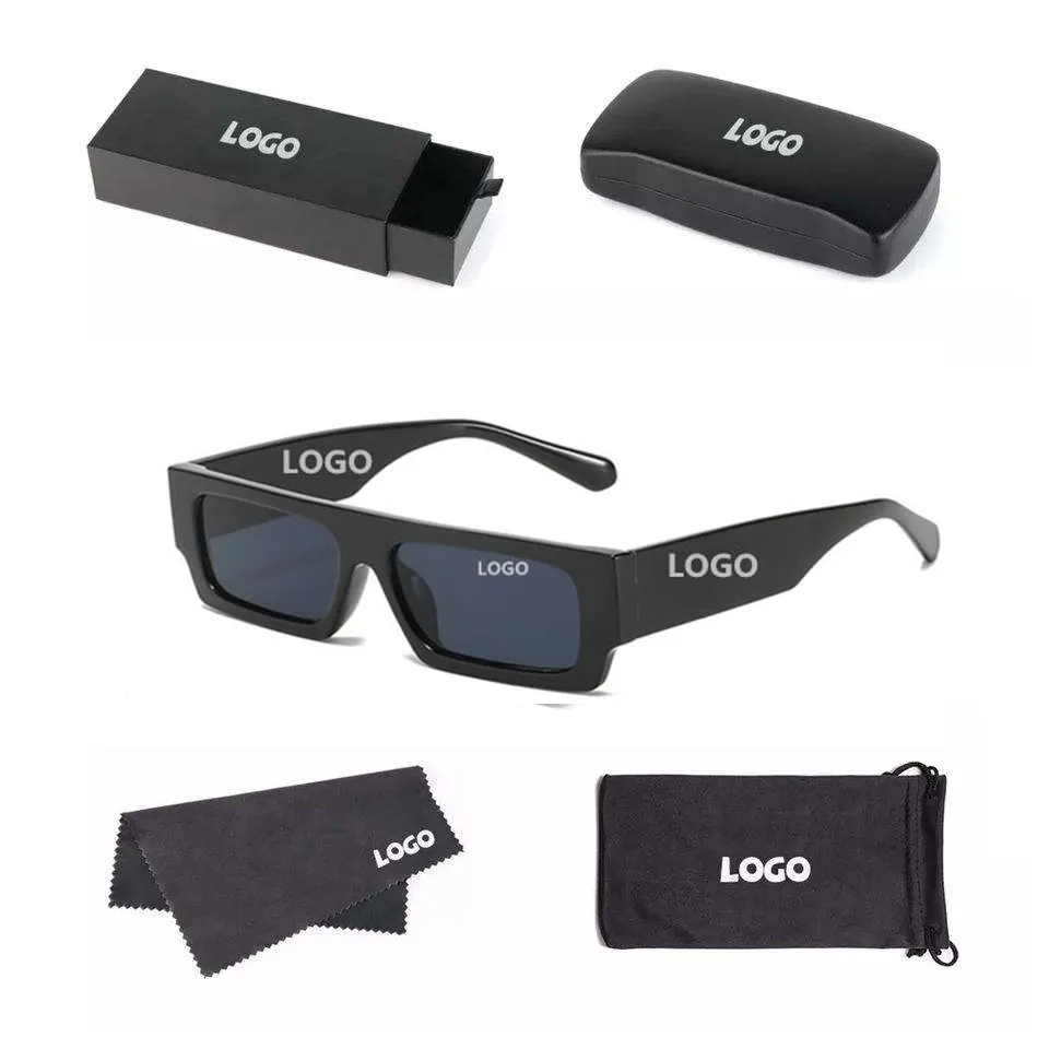 Gafas De Sol Imprimir Óculos Pequeno Quadro Grosso Logotipo Personalizado 2023 Nova Chegada Sombra Marcas Atacado Designer Sunglass Para Homens Mulheres
