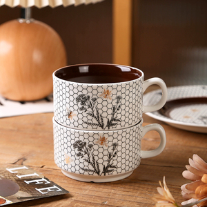 Tasse à café et soucoupe en porcelaine faite à la main avec logo personnalisé nordique tasse à expresso en céramique arabe pour café et thé - Product Image 2